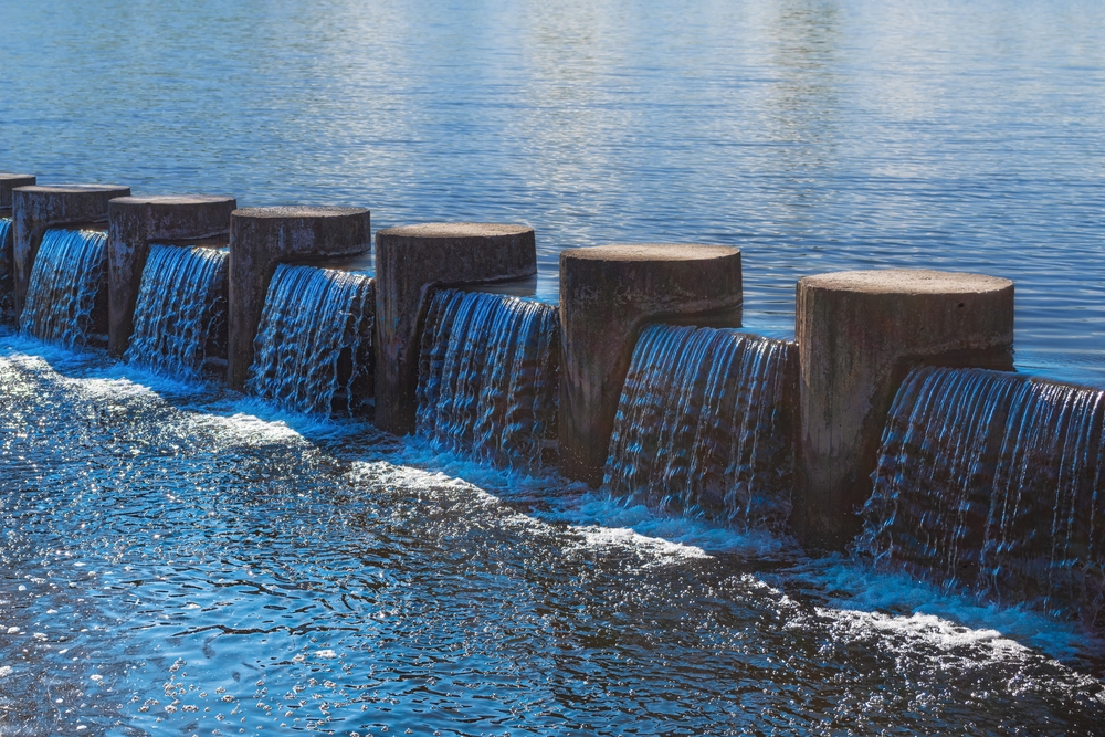 Water,Treatment,Tank,With,Wastewater,,Aeration,Process.,Fresh,Water,Reserves.