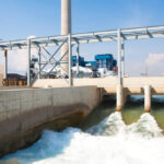Watergate,Draining,Clean,Water,To,The,River,After,Passed,Wastewater