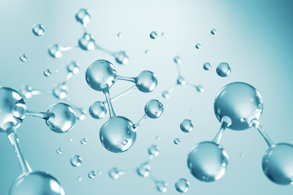 Cosmetic,Essence,,Liquid,Bubble,,Molecule,Inside,Liquid,Bubble,On,Dna